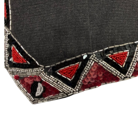 Vintage Sage West sequined beaded vest - NEW - Picture 2 of 5